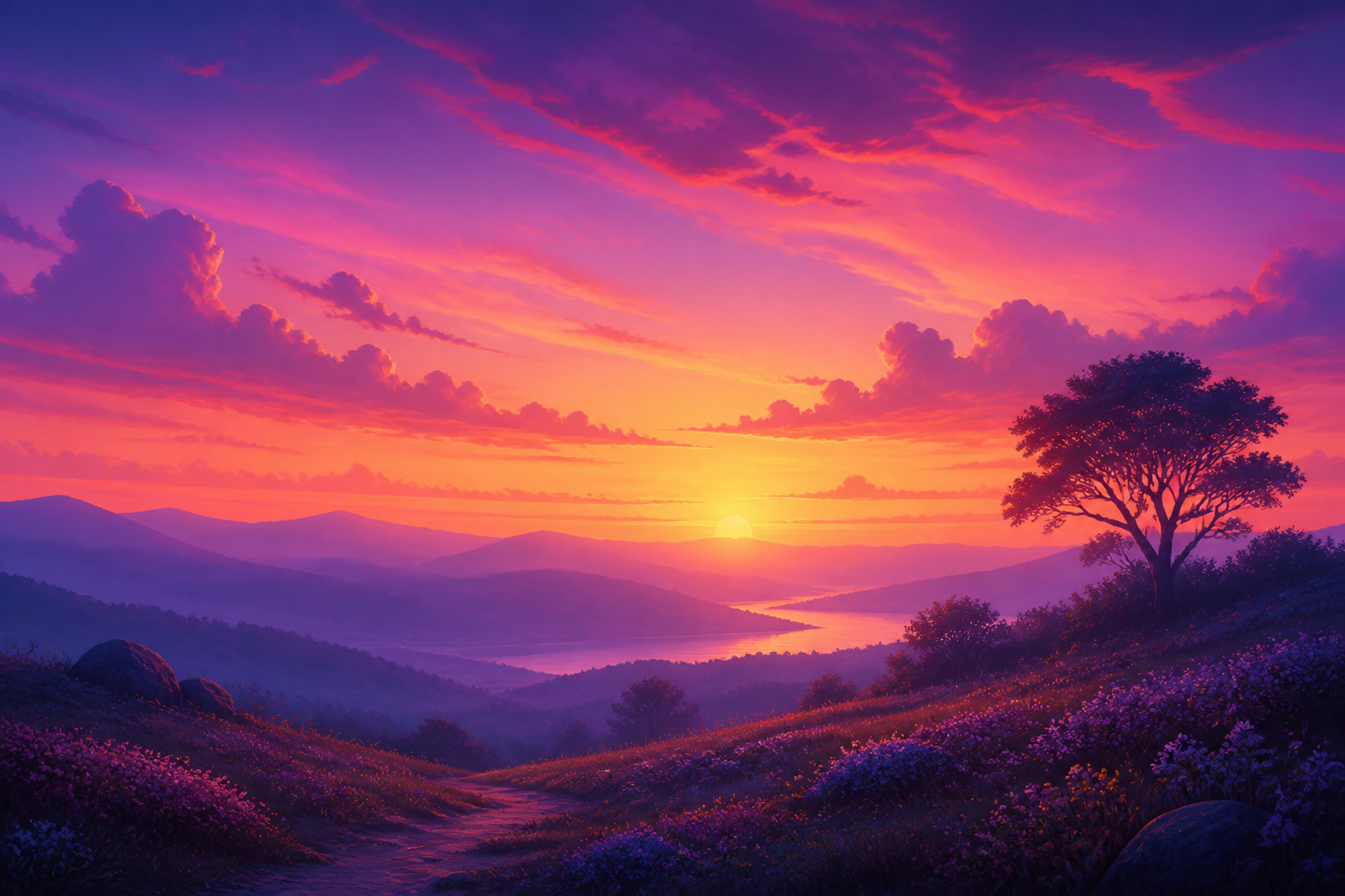 Soft evening sky for good evening greetings