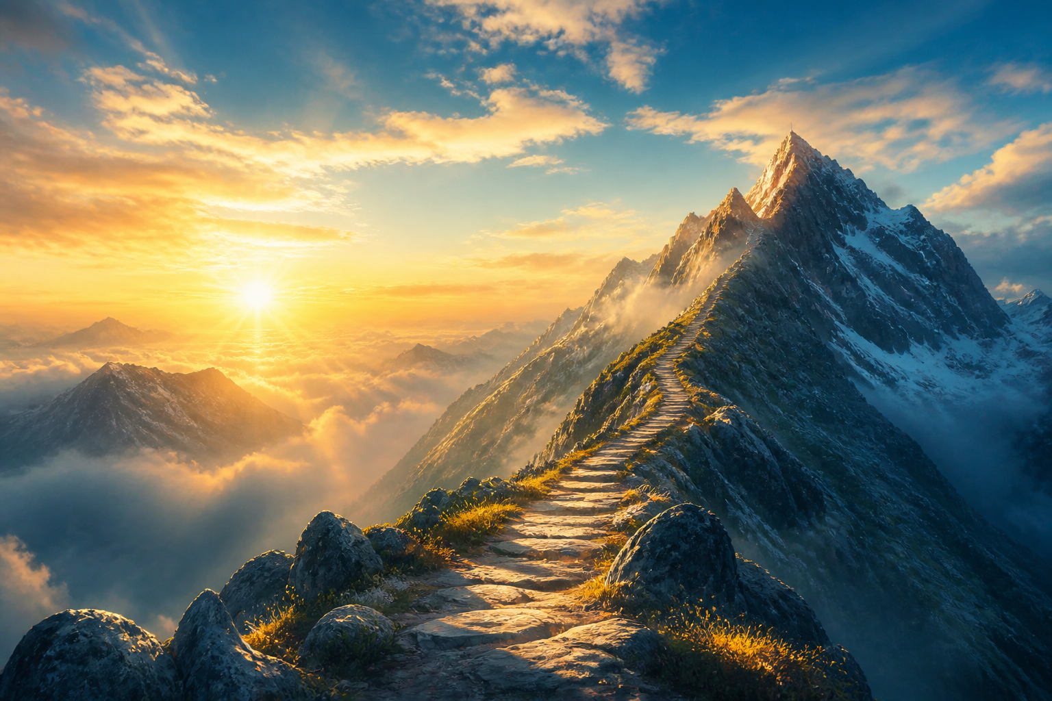 Uplifting scenery for motivational messages